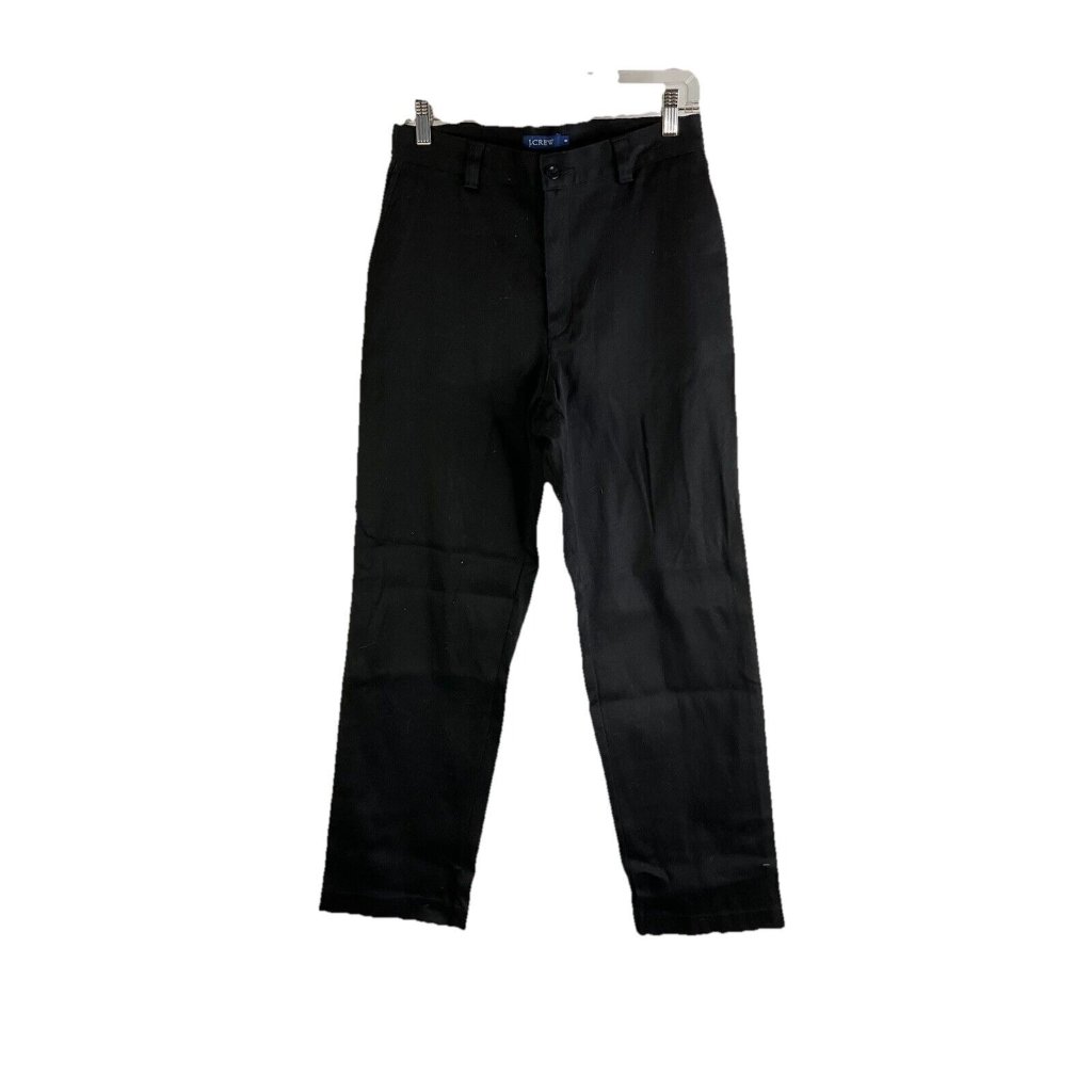 Nos Vintage 90s J. Crew Black High Rise Straight Chino Pants Grunge